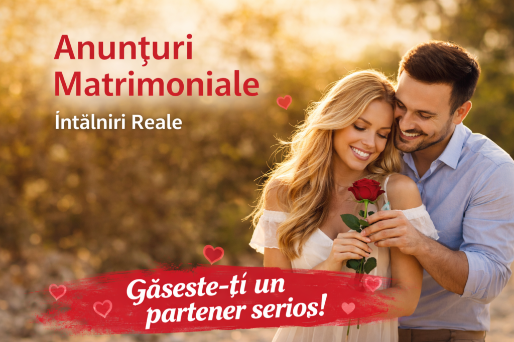 Anunțuri Matrimoniale de Întâlniri Reale – cuplu romantic simbol pentru relații serioase și căsătorie în România
